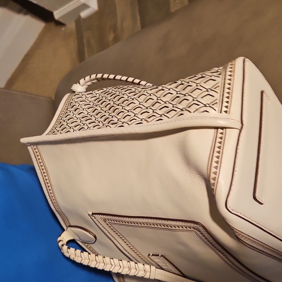 Chic BRIGHTON Riva Tote Beige Tote Bag with Braided Handles - Picture 10 of 14